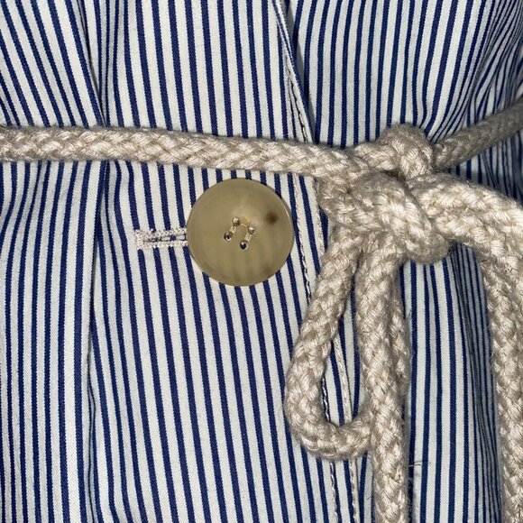 Lafayette 148 NWT Blazer Striped Blazer Detachable Rope Belt‎ Womens Size 10 - Picture 4 of 14